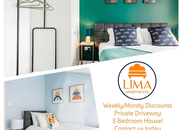 Weekly Monthly Deal-4 Beds-Large House-Driveway By Lima Apartments Ltd